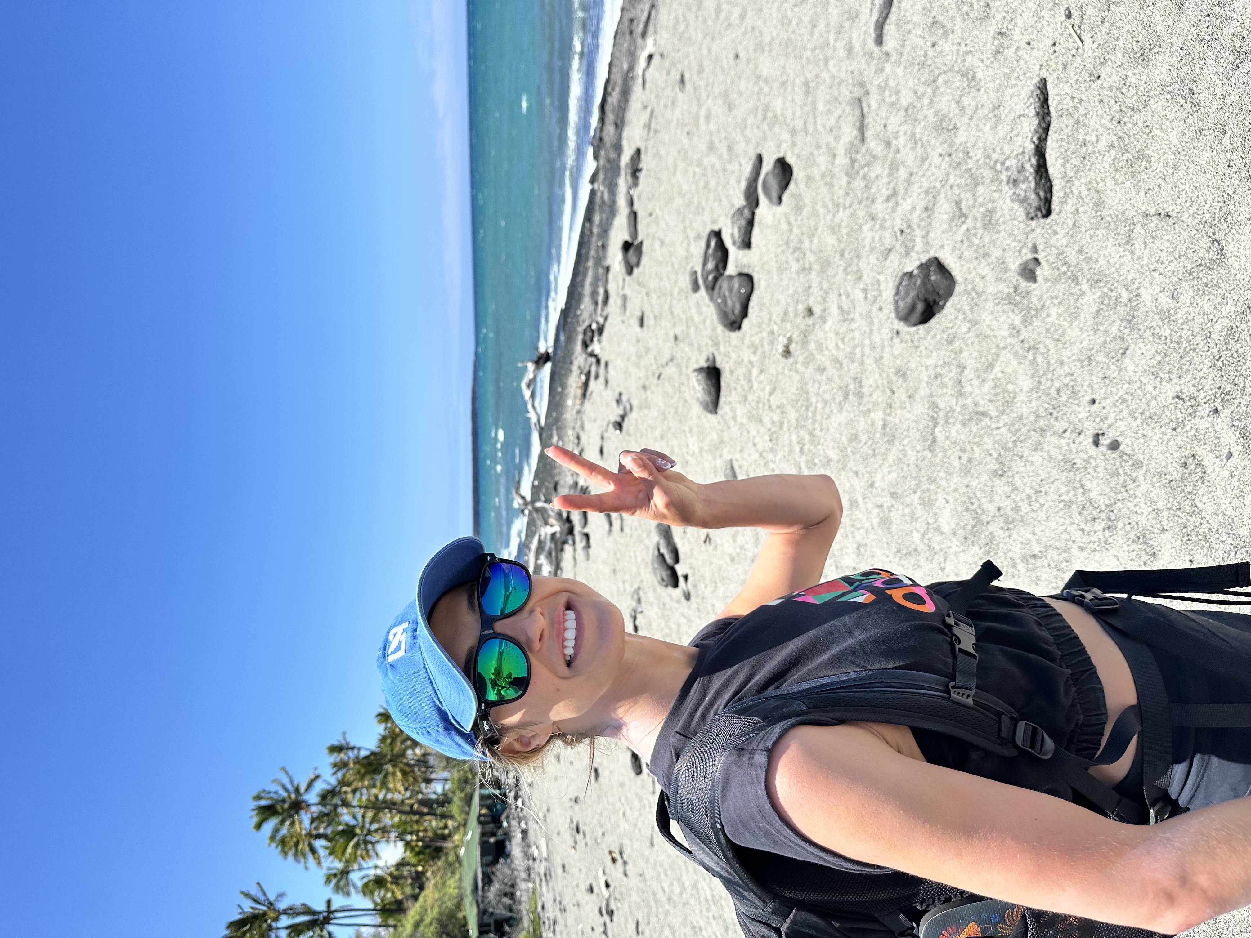 Dr. Lean on the beach in Hawaii, 2025